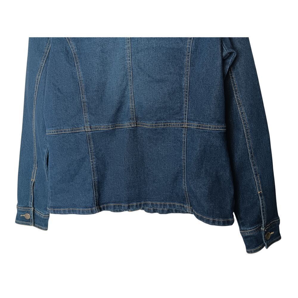 New Baccini Denim Jacket Blue Size Small Classic Button Front Casual Jean - Picture 8 of 14